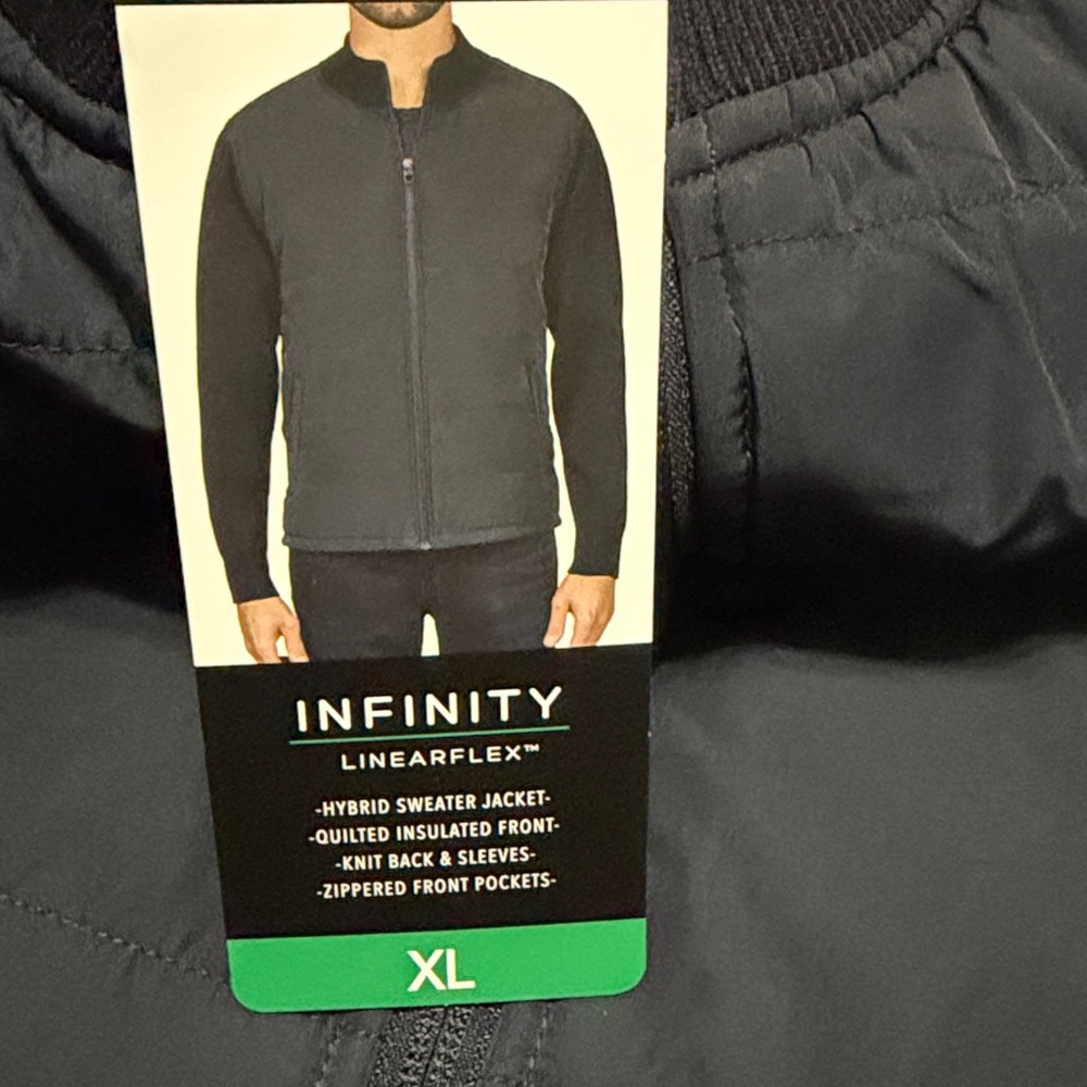 NFINITY Linearflex Hybrid Mixed Media Full Zip Jacket XL NWT